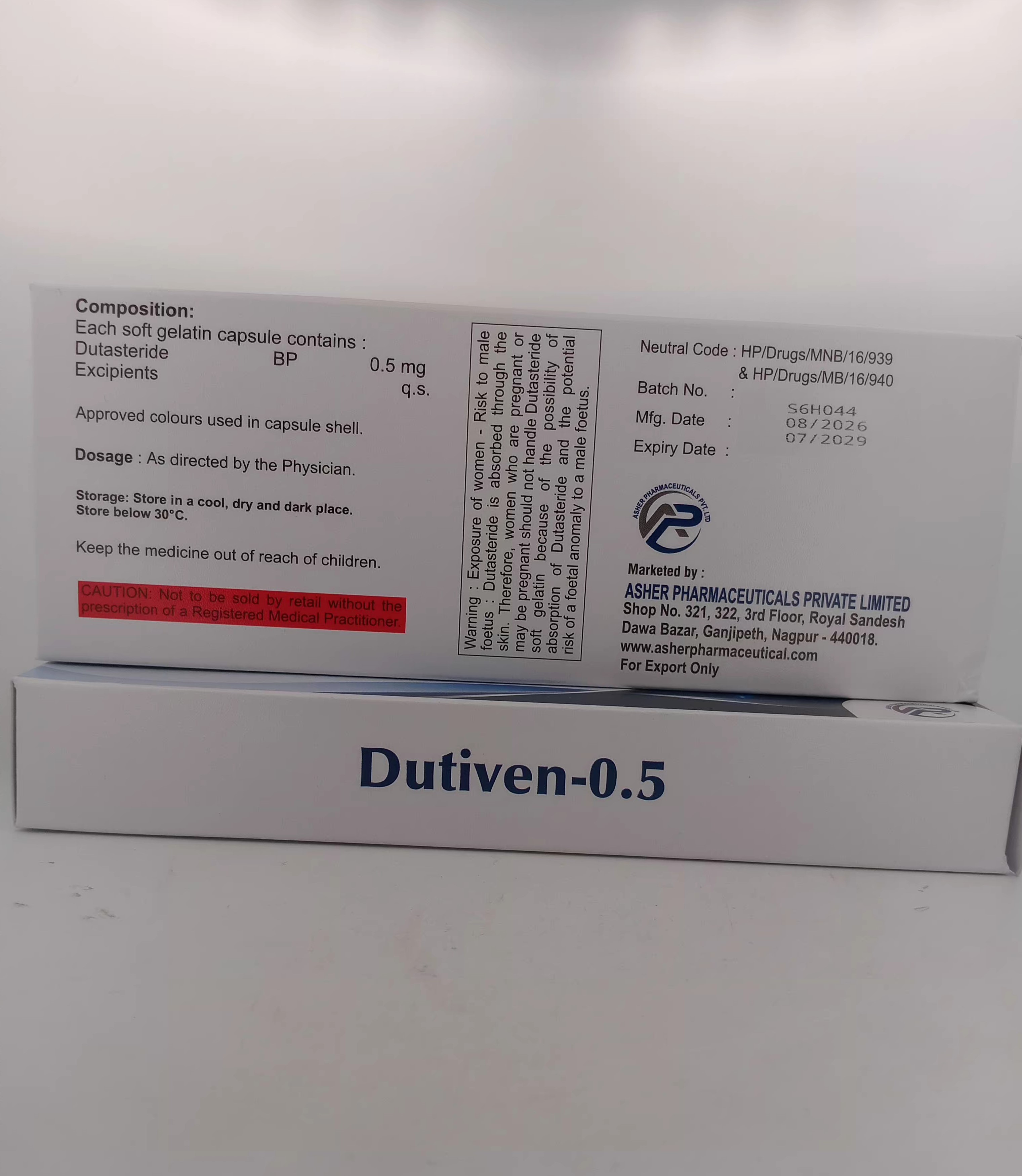 DUTIVEN-0.5MG CAPSULES.