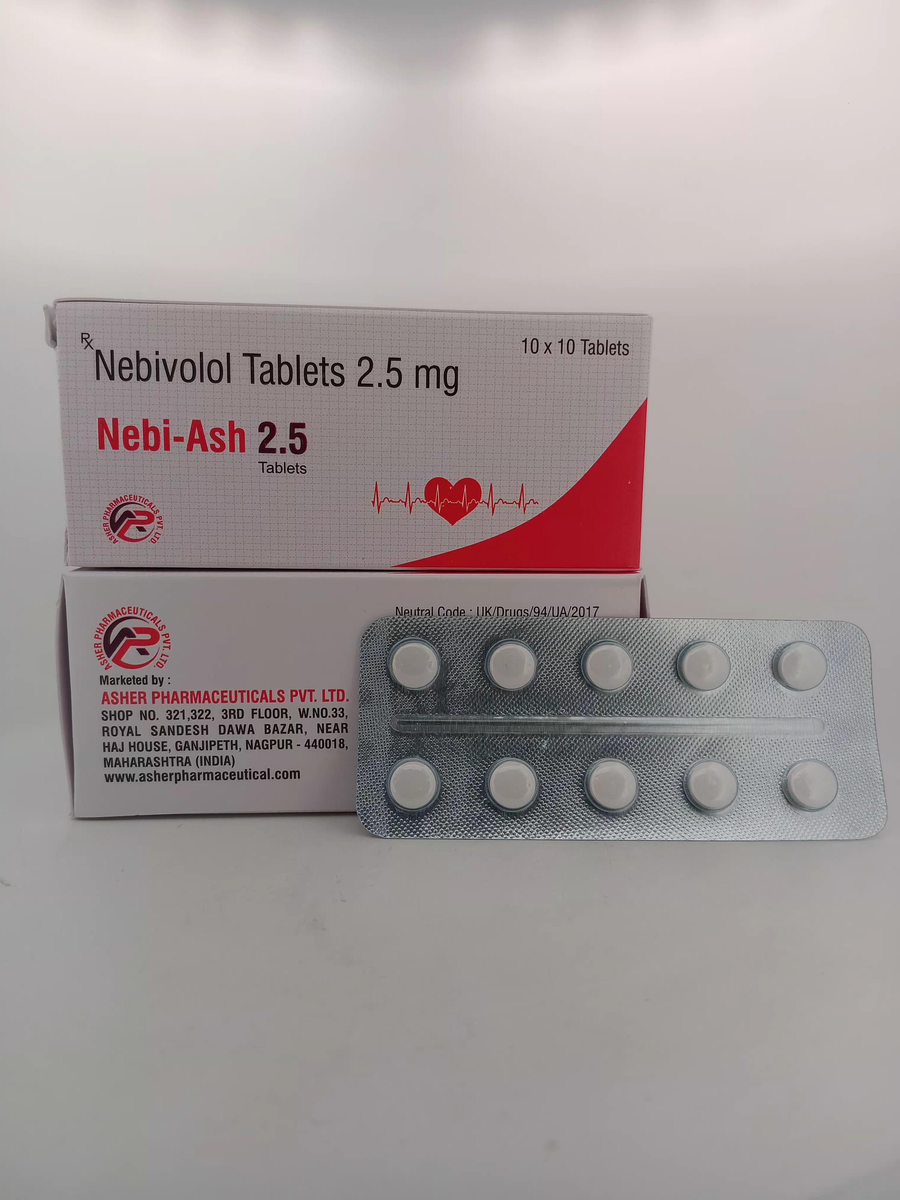 NEBI-ASH 2.5MG TABLET.