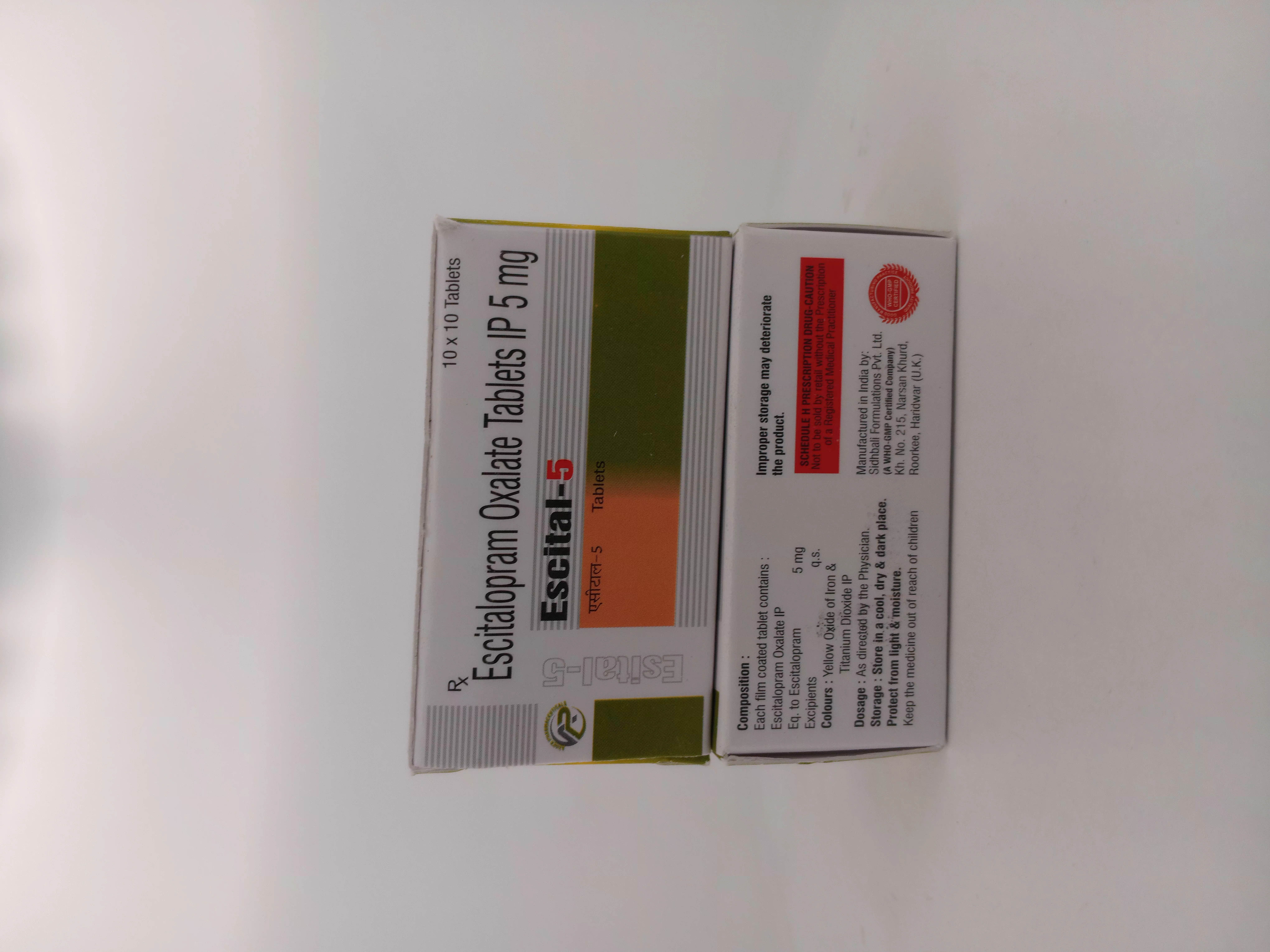 ESCITAL 5 MG TABLET
